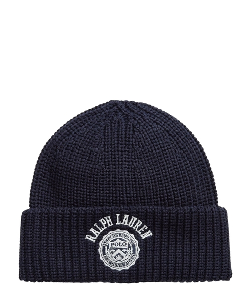 Cotton hat with embroidered comb