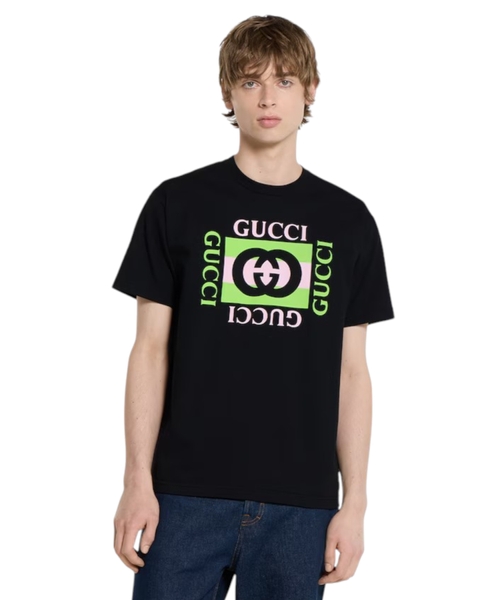 Printed cotton T-shirt