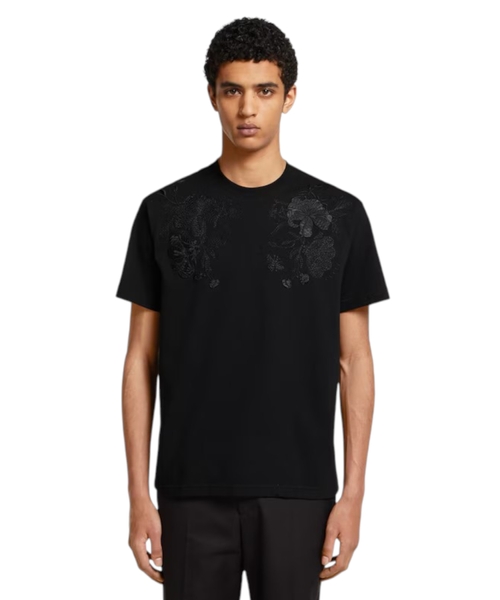 Naxışlı pambıq cersi T-shirt