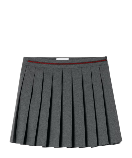 Шерстяная юбка с вышивкой