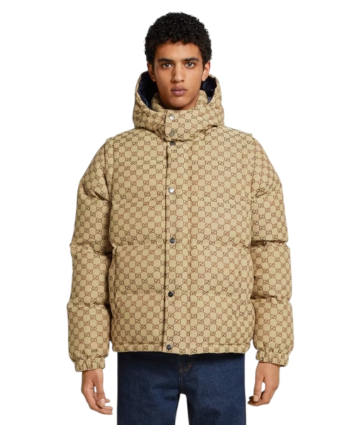 GG canvas down jacket