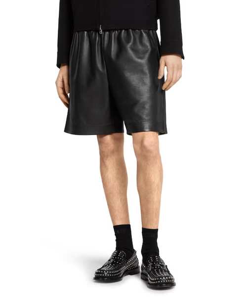 Шорты из склеенной кожи