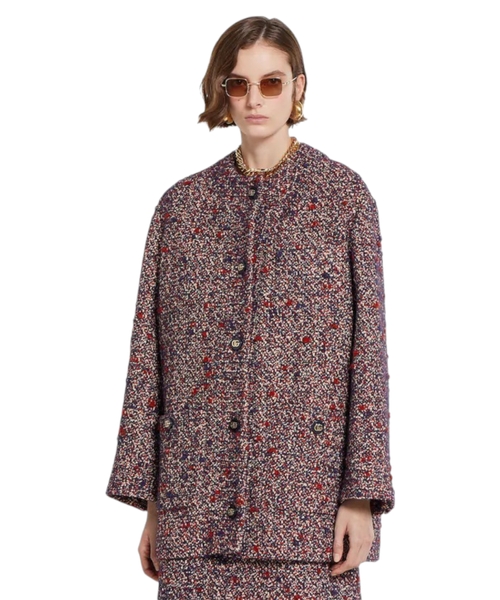 Шерстяное пальто букле