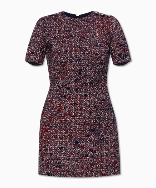 Wool bouclé dress