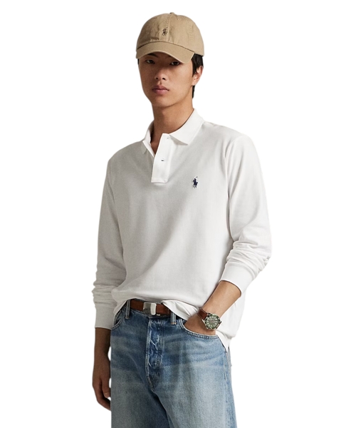 Поло из эластичной сетчатой ​​ткани