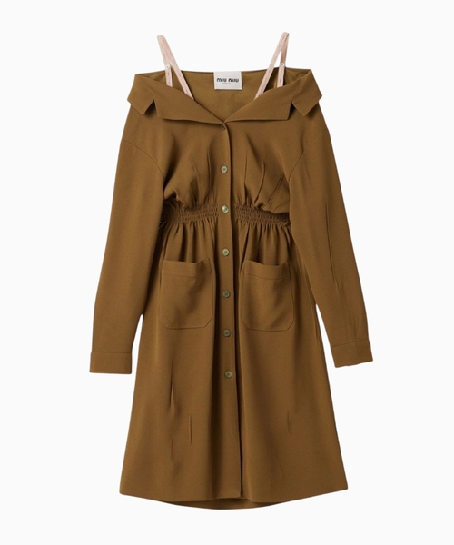 Off-shoulder Sable dress