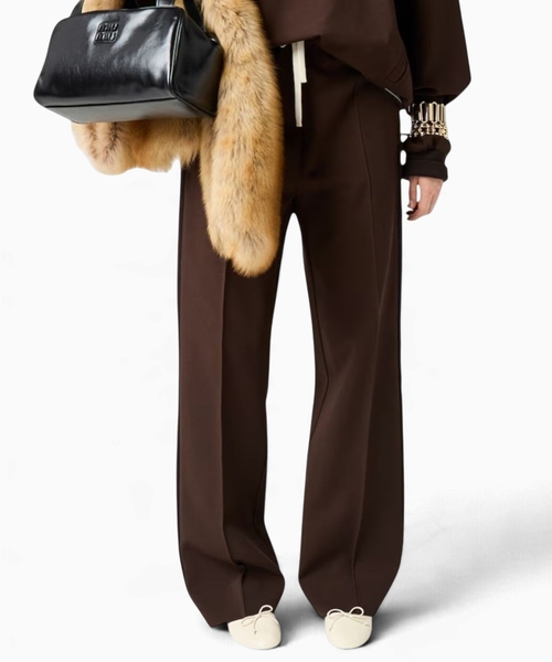 Fabric stitch knit pants