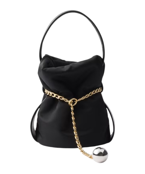 Petit Sac Noir mini bucket çanta
