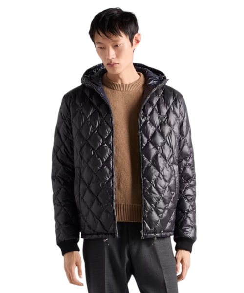 Hooded quilted jacket