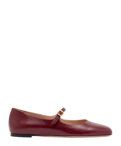 Ballyrina flat in leather