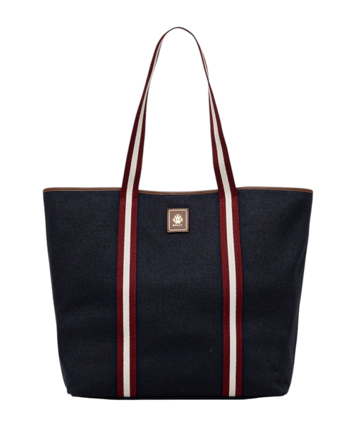 Striped canvas bag