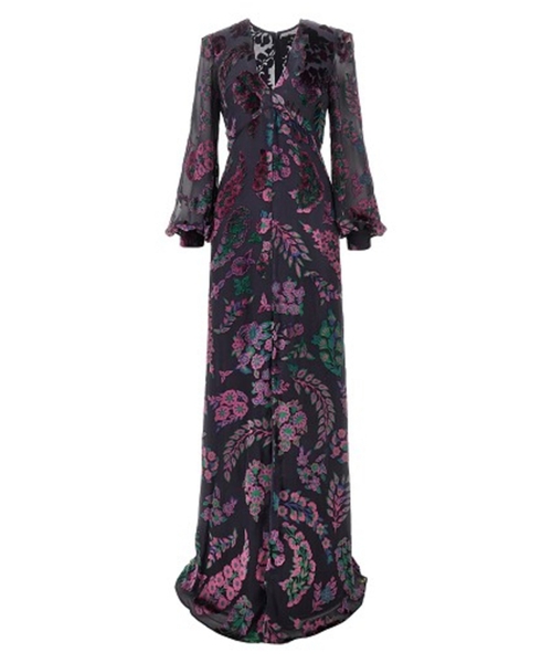 Gül naxışlı uzunqol don