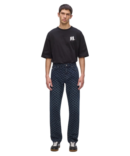 All-over monogram jeans