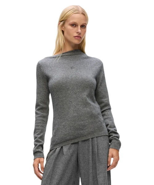 Cashmere jumper with logo