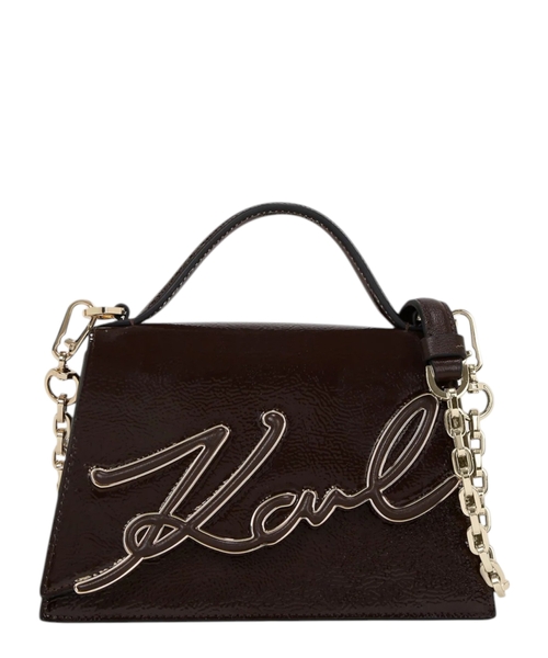 Kiçik ölçülü K/Signature crossbody çanta