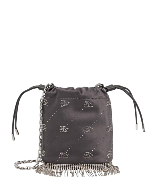 K/L rhistones embelished bucket bag