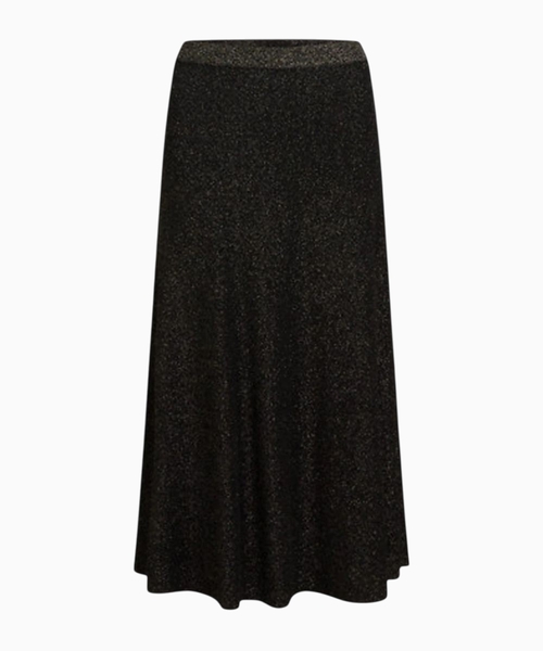 Shiny midi skirt