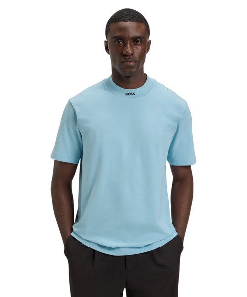 Relaxed-fit T-shirt  with logo collar