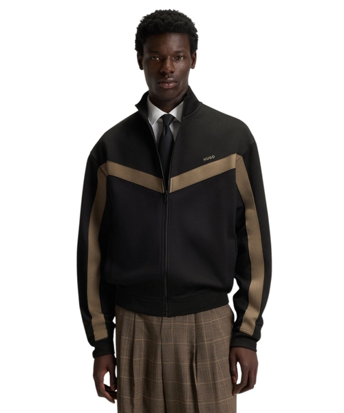 Relaxed-fit zip-up sweatshirt