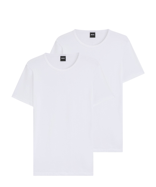 Комплект из двух футболок из эластичного хлопка с логотипом