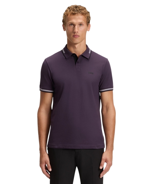 Поло прямого кроя из эластичного хлопка