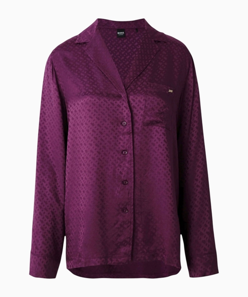 Monogram pyjama shirt