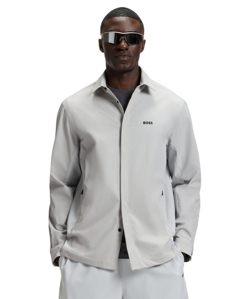 Relaxed-fit overshirt in water-repellent fabric