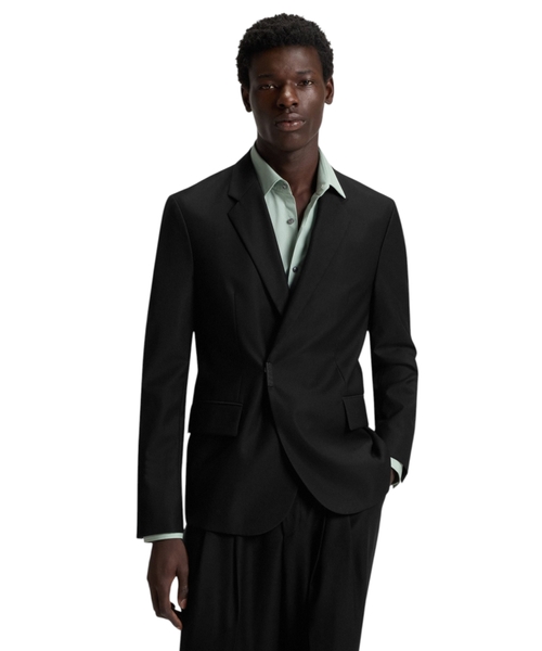 Приталенный пиджак  с логотипом