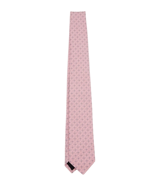 Patterned silk tie