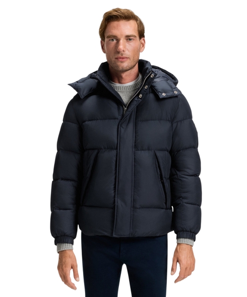 Water-repellent jacket with logo badge