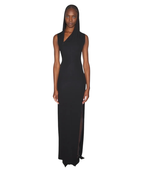 Hooded sleeveless dress
