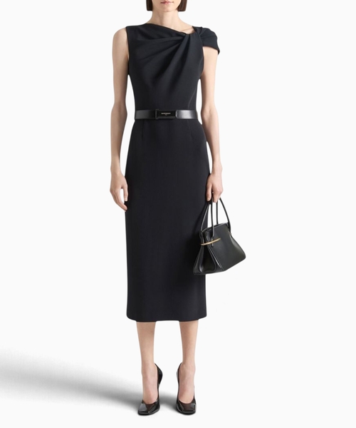 Asymmetrical midi dress