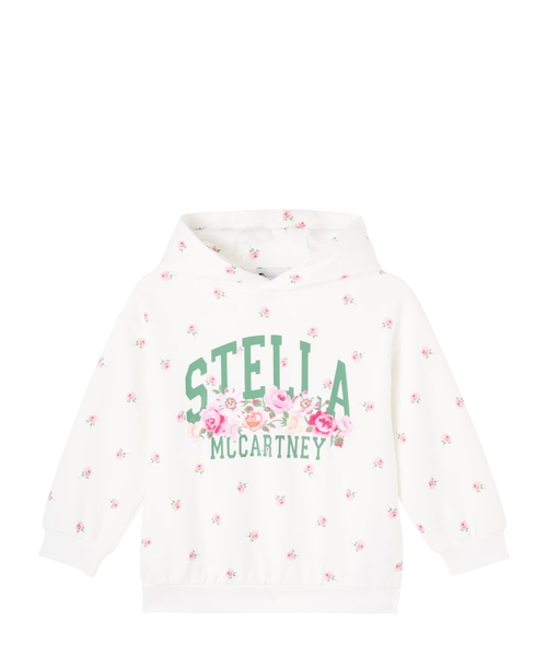 Floral embroidery hoodie