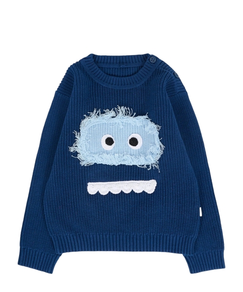 Printed knitted sweater