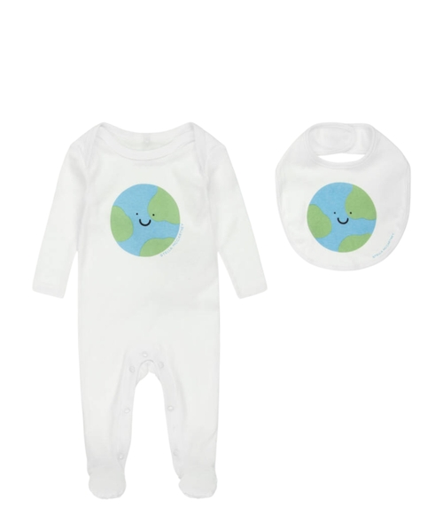 Happy Earth printli pambıq dəst