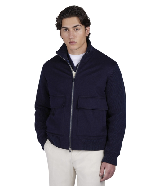 Wool bomber jacket