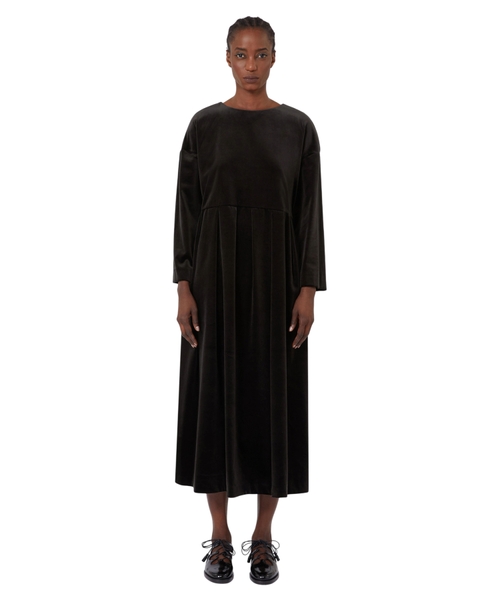 Платье из хлопкового вельвета