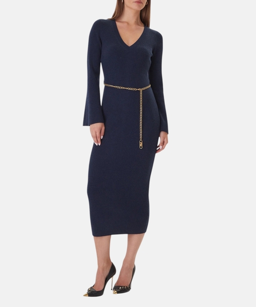 Wool midi dress