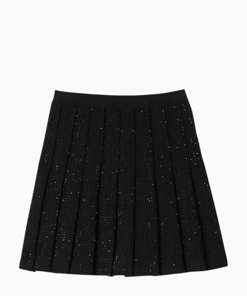 Pleated mini skirt