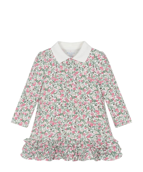 Платье поло в цветочек