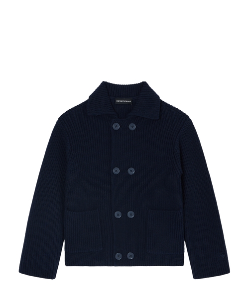 Yivli teksturlu trikotaj kardiqan