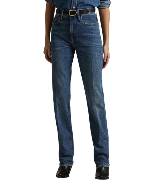 High-rise straight jeans