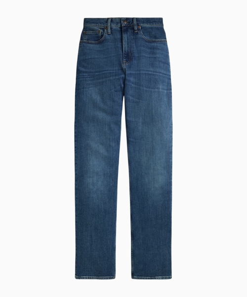 High-rise straight jeans