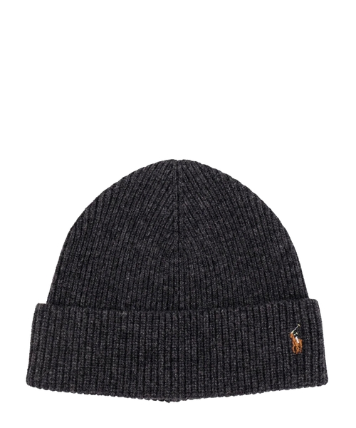 Шерстяная шапка-бини из смеси шерсти