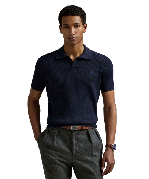 Knitted polo shirt