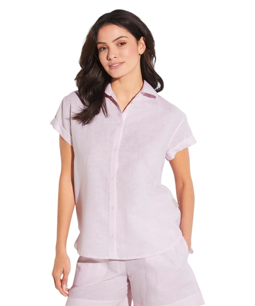 Рубашка с короткими рукавами и застежкой на пуговицах