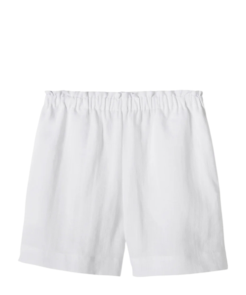 Linen blend shorts