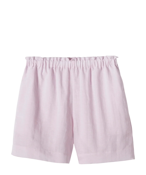Linen blend shorts