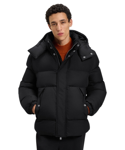 Water-repellent jacket with logo badge