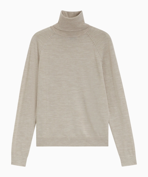 Rollneck sweater in merino wool